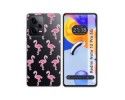 Funda Silicona Transparente compatible con Xiaomi Redmi Note 12 Pro 5G diseño Flamenco Dibujos