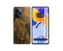 Funda Silicona Transparente compatible con Xiaomi Redmi Note 12 Pro 5G diseño Hojas Dibujos