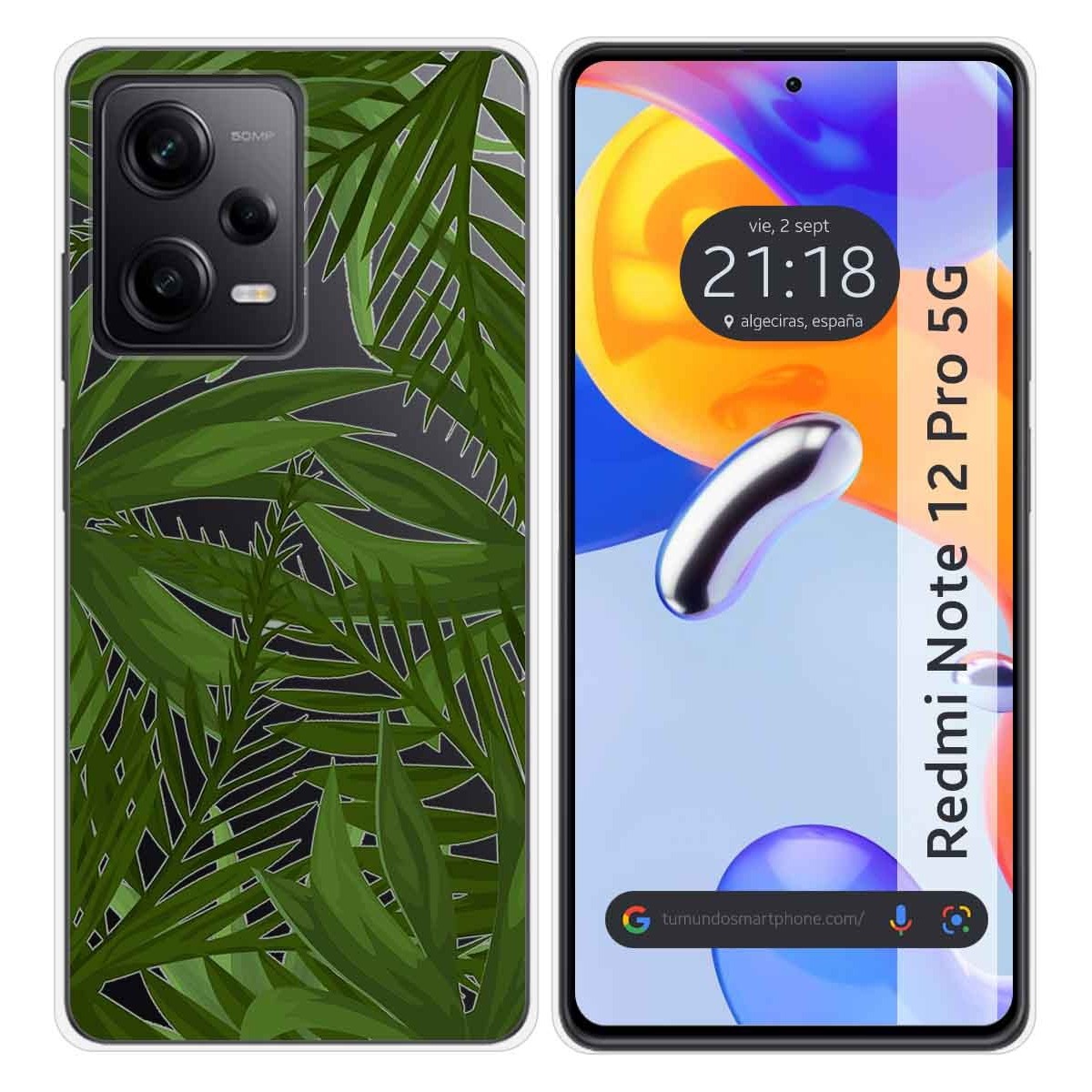 Funda Silicona Transparente compatible con Xiaomi Redmi Note 12 Pro 5G diseño Jungla Dibujos