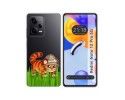 Funda Silicona Transparente compatible con Xiaomi Redmi Note 12 Pro 5G diseño Tigre Dibujos