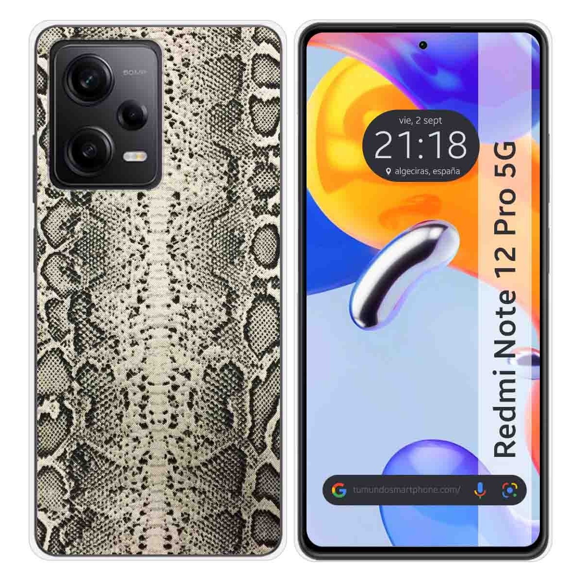 Funda Silicona compatible con Xiaomi Redmi Note 12 Pro 5G diseño Animal 01 Dibujos
