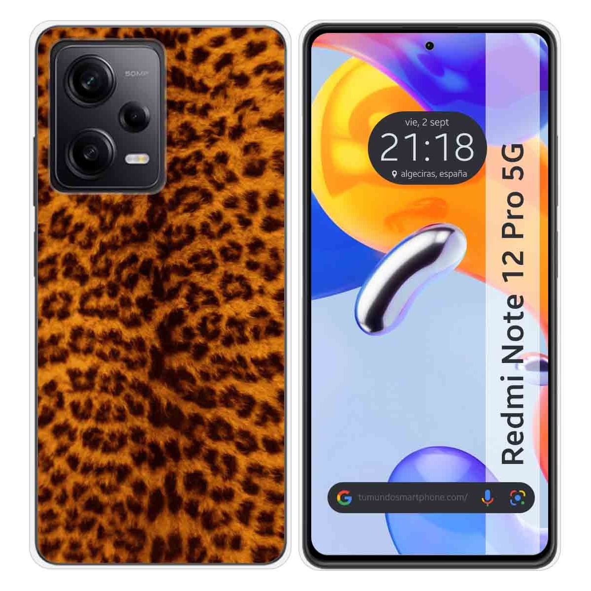 Funda Silicona compatible con Xiaomi Redmi Note 12 Pro 5G diseño Animal 03 Dibujos