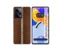 Funda Silicona compatible con Xiaomi Redmi Note 12 Pro 5G diseño Cuero 01 Dibujos