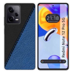 Funda Silicona compatible con Xiaomi Redmi Note 12 Pro 5G diseño Cuero 02 Dibujos