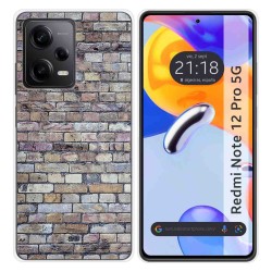 Funda Silicona compatible con Xiaomi Redmi Note 12 Pro 5G diseño Ladrillo 02 Dibujos