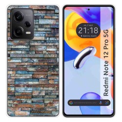 Funda Silicona compatible con Xiaomi Redmi Note 12 Pro 5G diseño Ladrillo 05 Dibujos