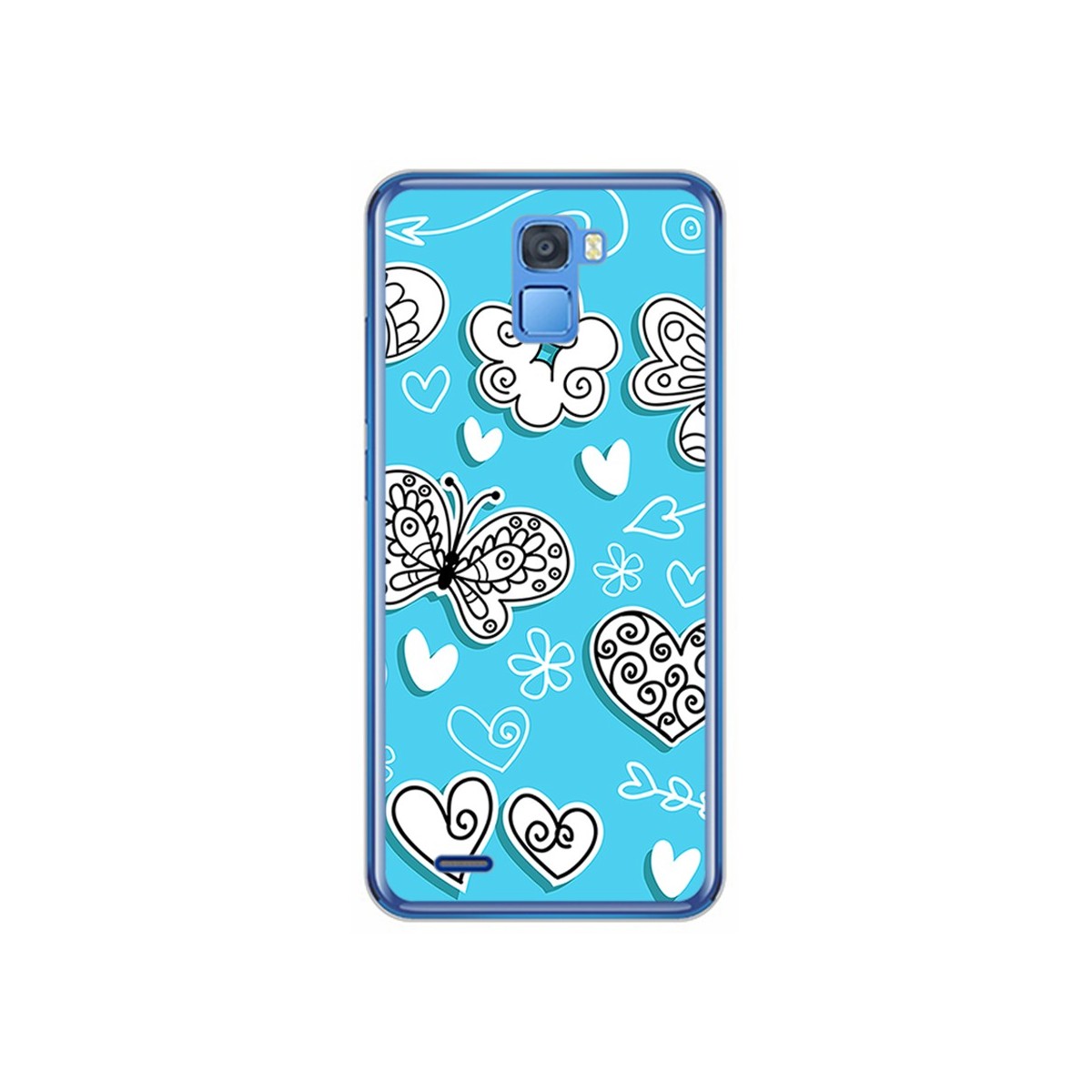 Funda Gel Tpu para Oukitel K5000 Diseño Mariposas Dibujos