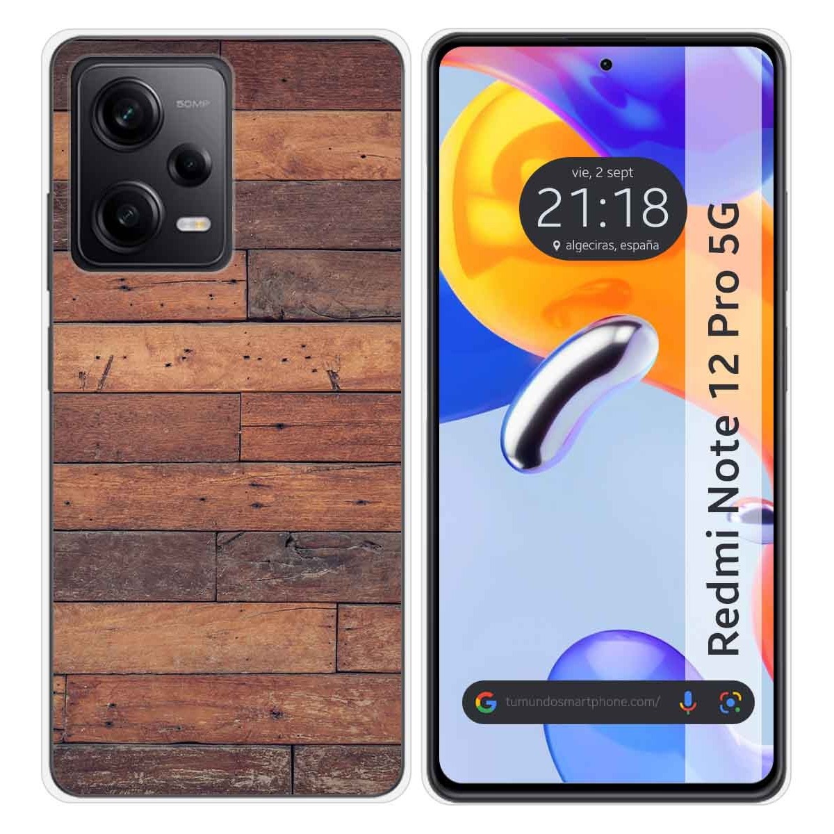 Funda Silicona compatible con Xiaomi Redmi Note 12 Pro 5G diseño Madera 03 Dibujos