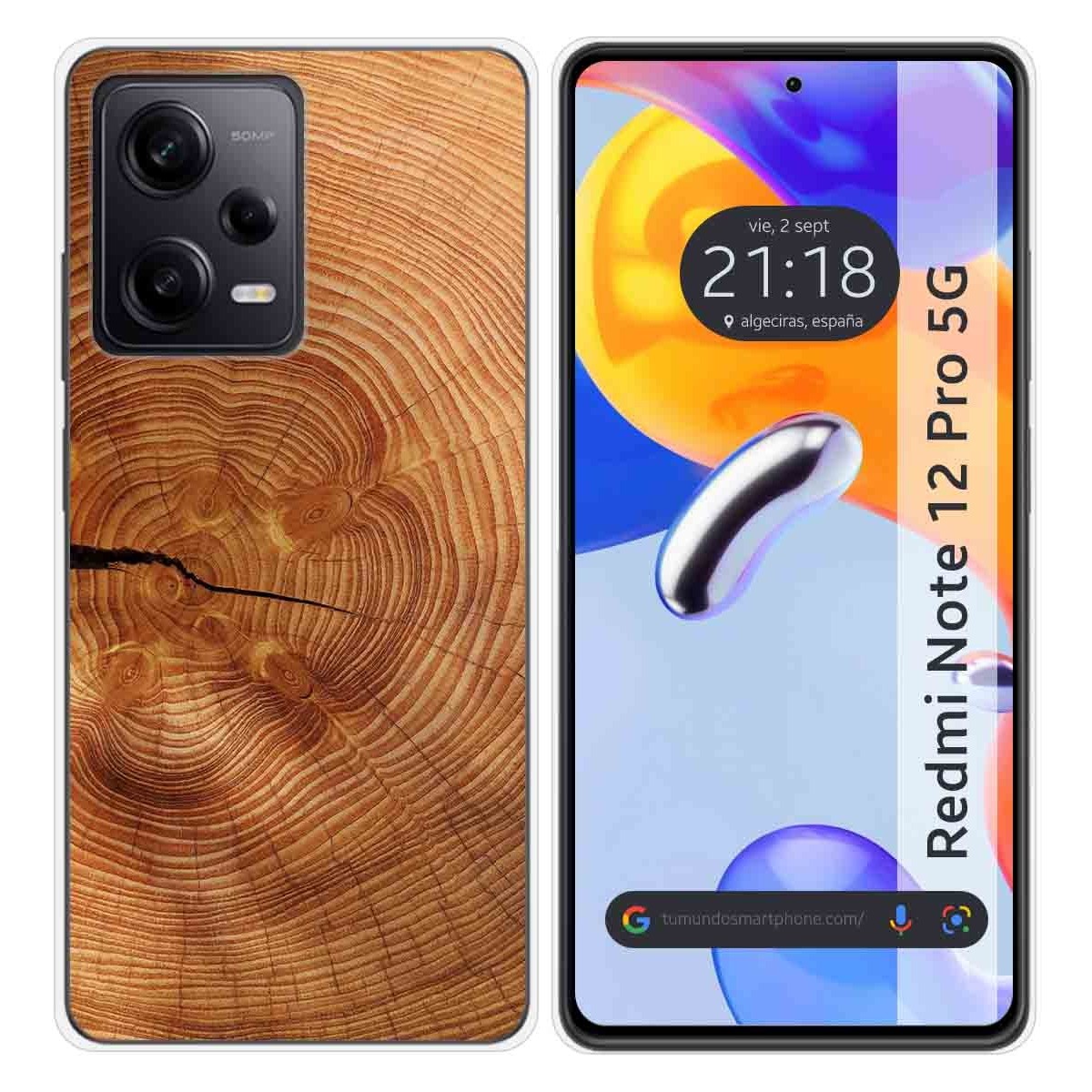 Funda Silicona compatible con Xiaomi Redmi Note 12 Pro 5G diseño Madera 04 Dibujos