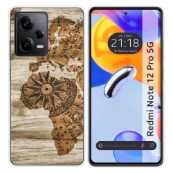 Funda Silicona compatible con Xiaomi Redmi Note 12 Pro 5G diseño Madera 07 Dibujos