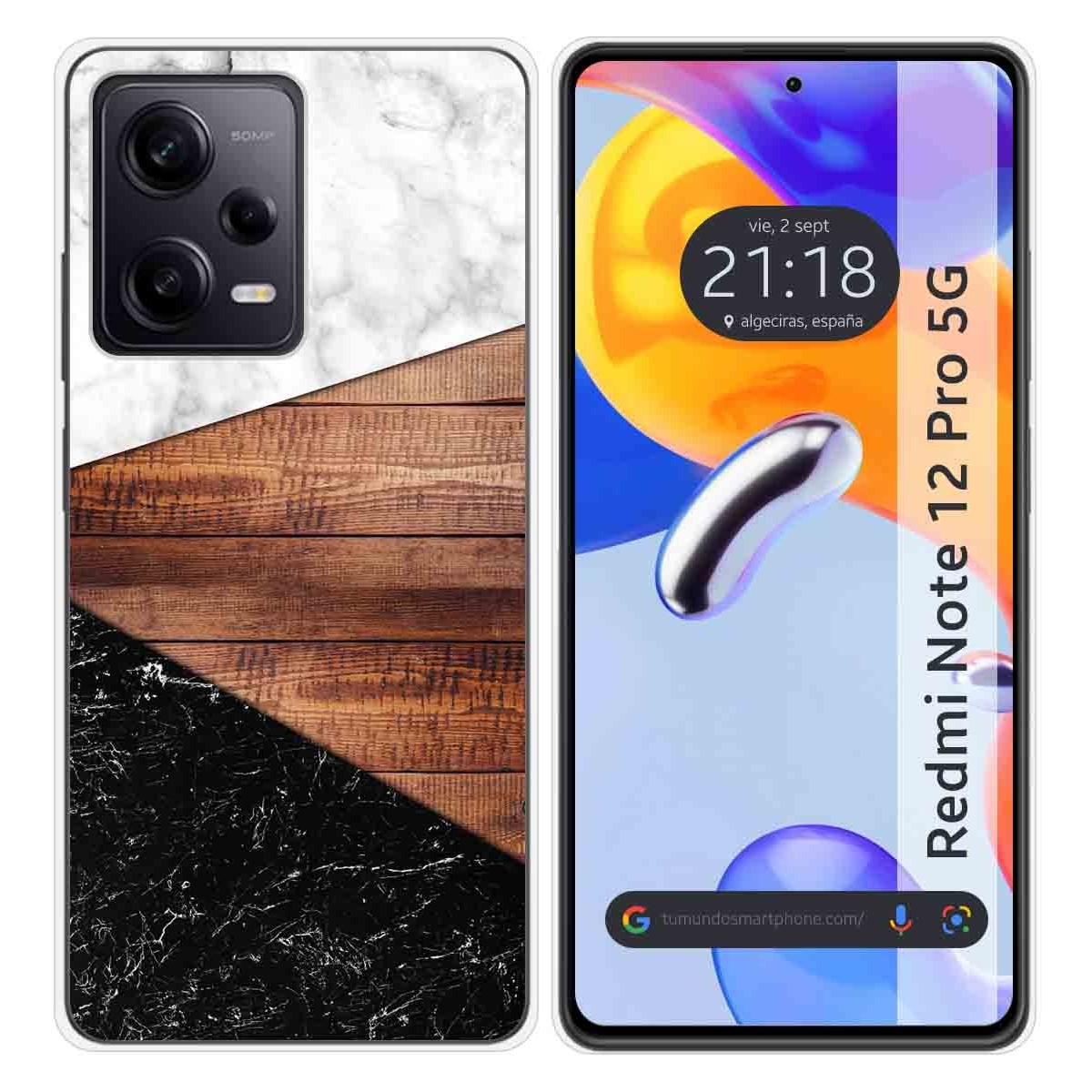 Funda Silicona compatible con Xiaomi Redmi Note 12 Pro 5G diseño Mármol 11 Dibujos