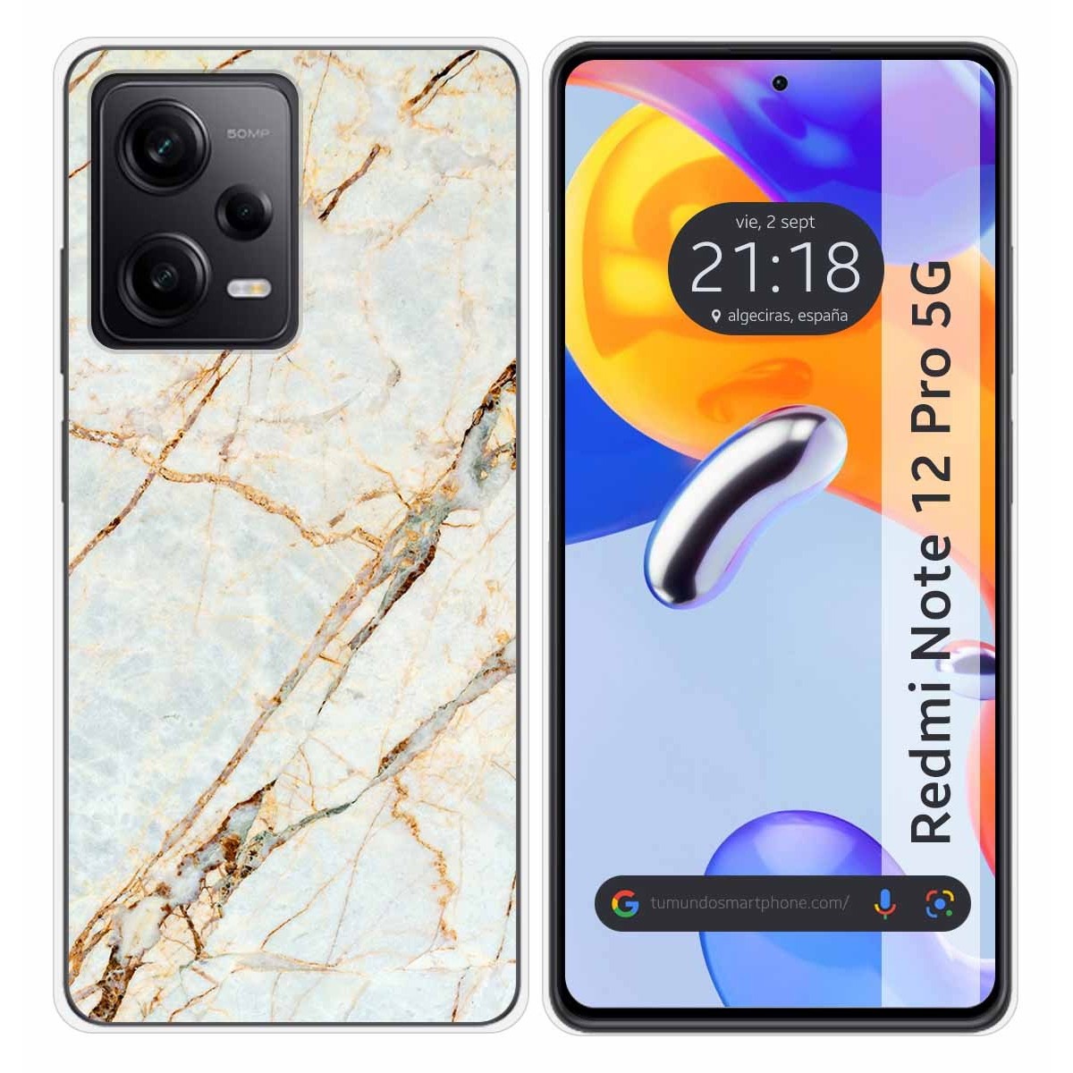 Funda Silicona compatible con Xiaomi Redmi Note 12 Pro 5G diseño Mármol 13 Dibujos