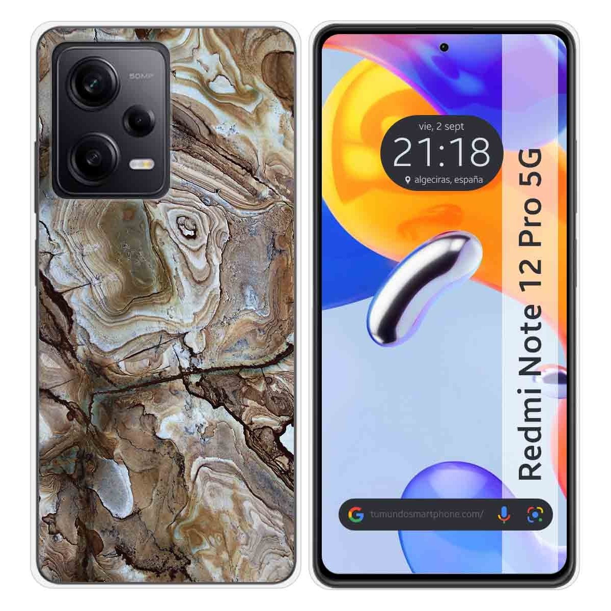 Funda Silicona compatible con Xiaomi Redmi Note 12 Pro 5G diseño Mármol 14 Dibujos