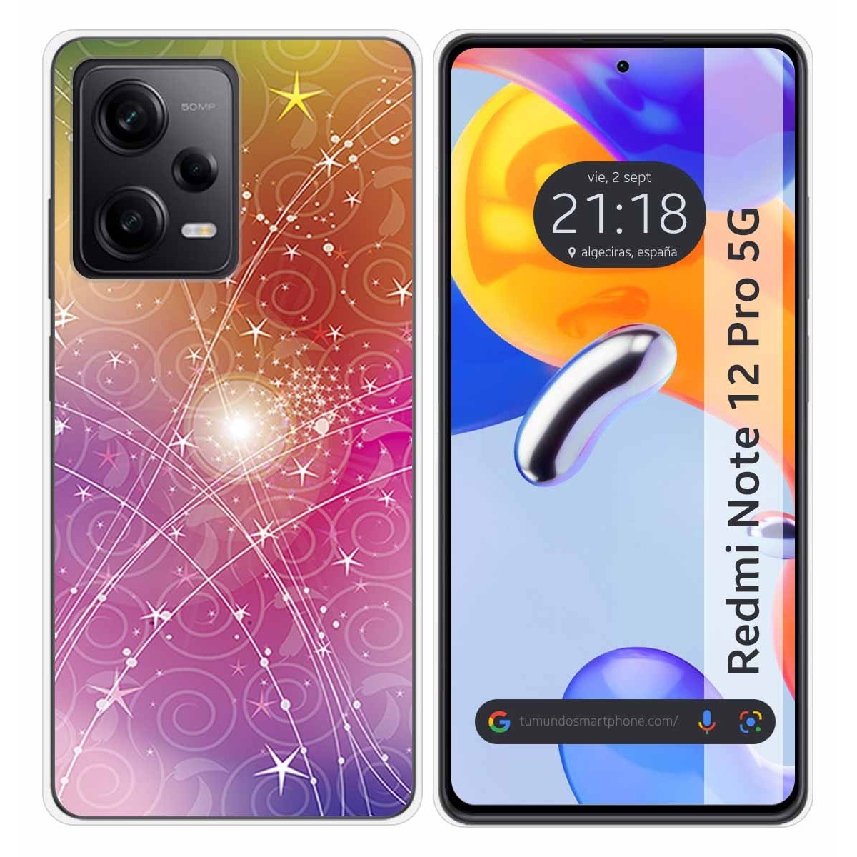 Funda Silicona compatible con Xiaomi Redmi Note 12 Pro 5G diseño Abstracto Dibujos