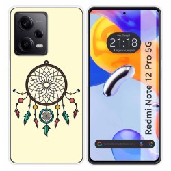 Funda Silicona compatible con Xiaomi Redmi Note 12 Pro 5G diseño Atrapasueños Dibujos
