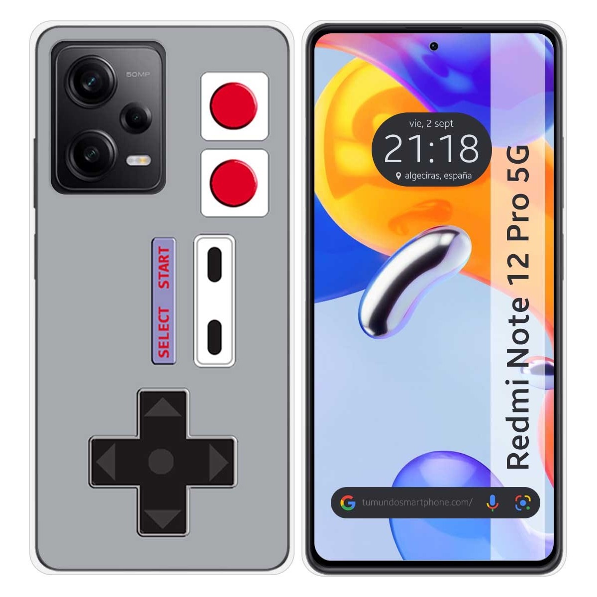 Funda Silicona compatible con Xiaomi Redmi Note 12 Pro 5G diseño Consola Dibujos