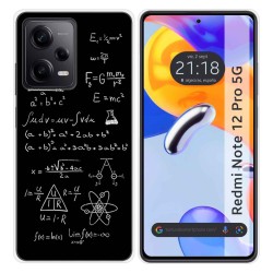 Funda Silicona compatible con Xiaomi Redmi Note 12 Pro 5G diseño Formulas Dibujos