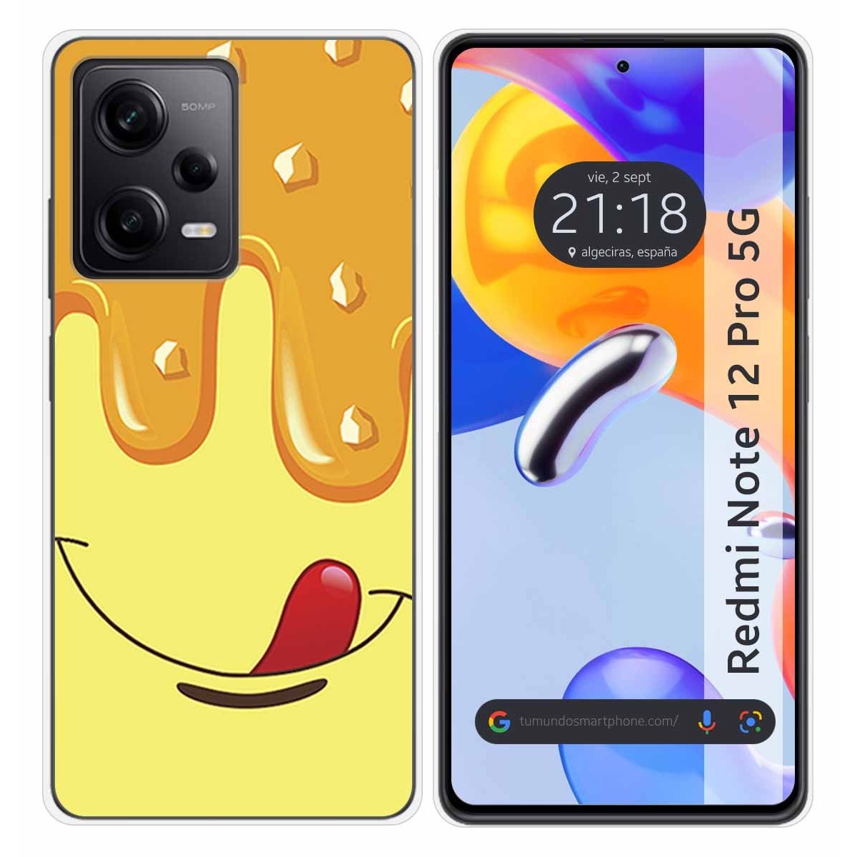 Funda Silicona compatible con Xiaomi Redmi Note 12 Pro 5G diseño Helado Vainilla Dibujos