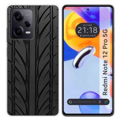 Funda Silicona compatible con Xiaomi Redmi Note 12 Pro 5G diseño Neumatico Dibujos