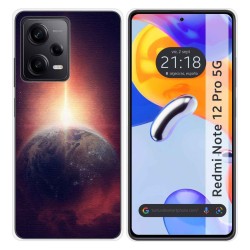 Funda Silicona compatible con Xiaomi Redmi Note 12 Pro 5G diseño Tierra Dibujos