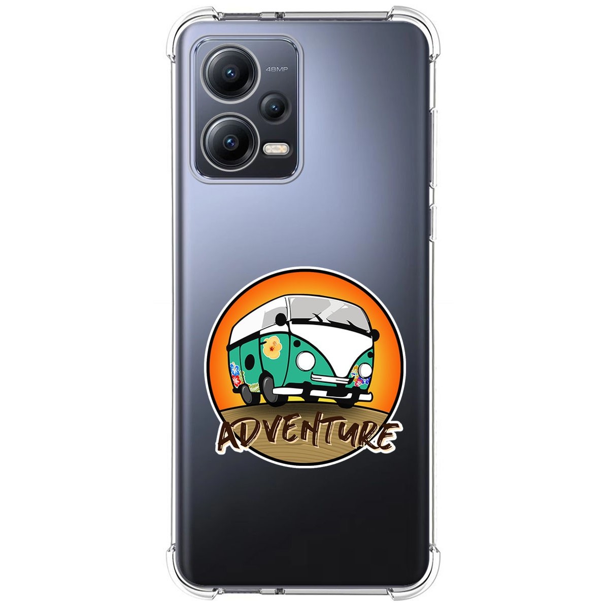 Funda Silicona Antigolpes compatible con Xiaomi Redmi Note 12 5G diseño Adventure Dibujos