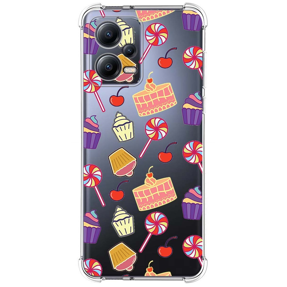 Funda Silicona Antigolpes compatible con Xiaomi Redmi Note 12 5G diseño Dulces 01 Dibujos