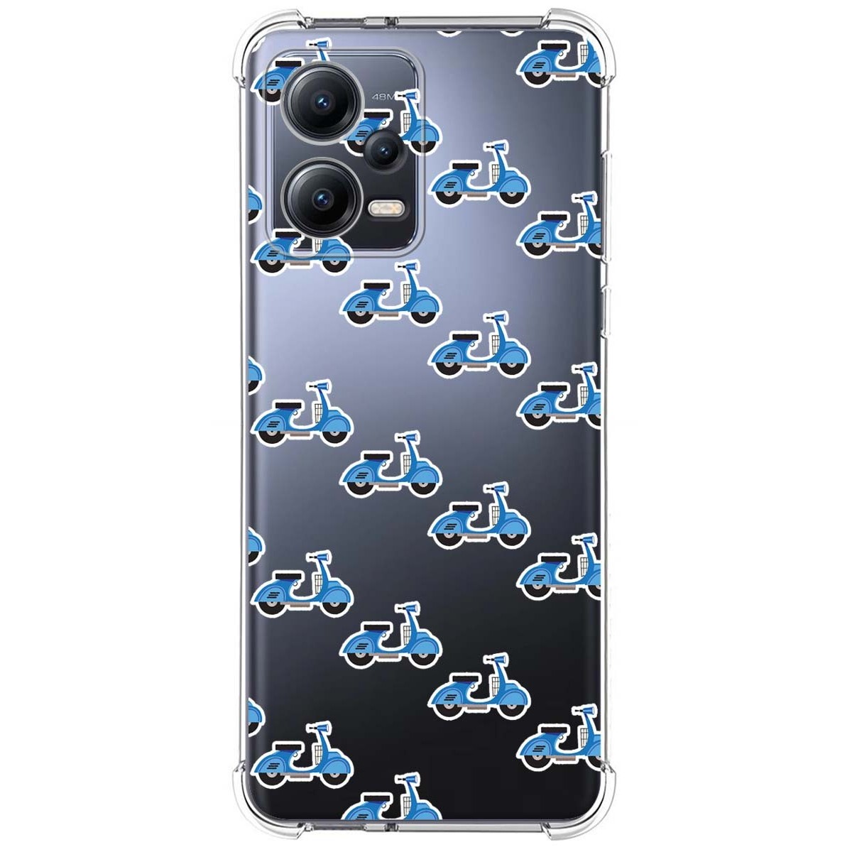 Funda Silicona Antigolpes compatible con Xiaomi Redmi Note 12 5G diseño Scooter Dibujos