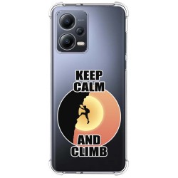 Funda Silicona Antigolpes compatible con Xiaomi Redmi Note 12 5G diseño Hombre Escalada Dibujos