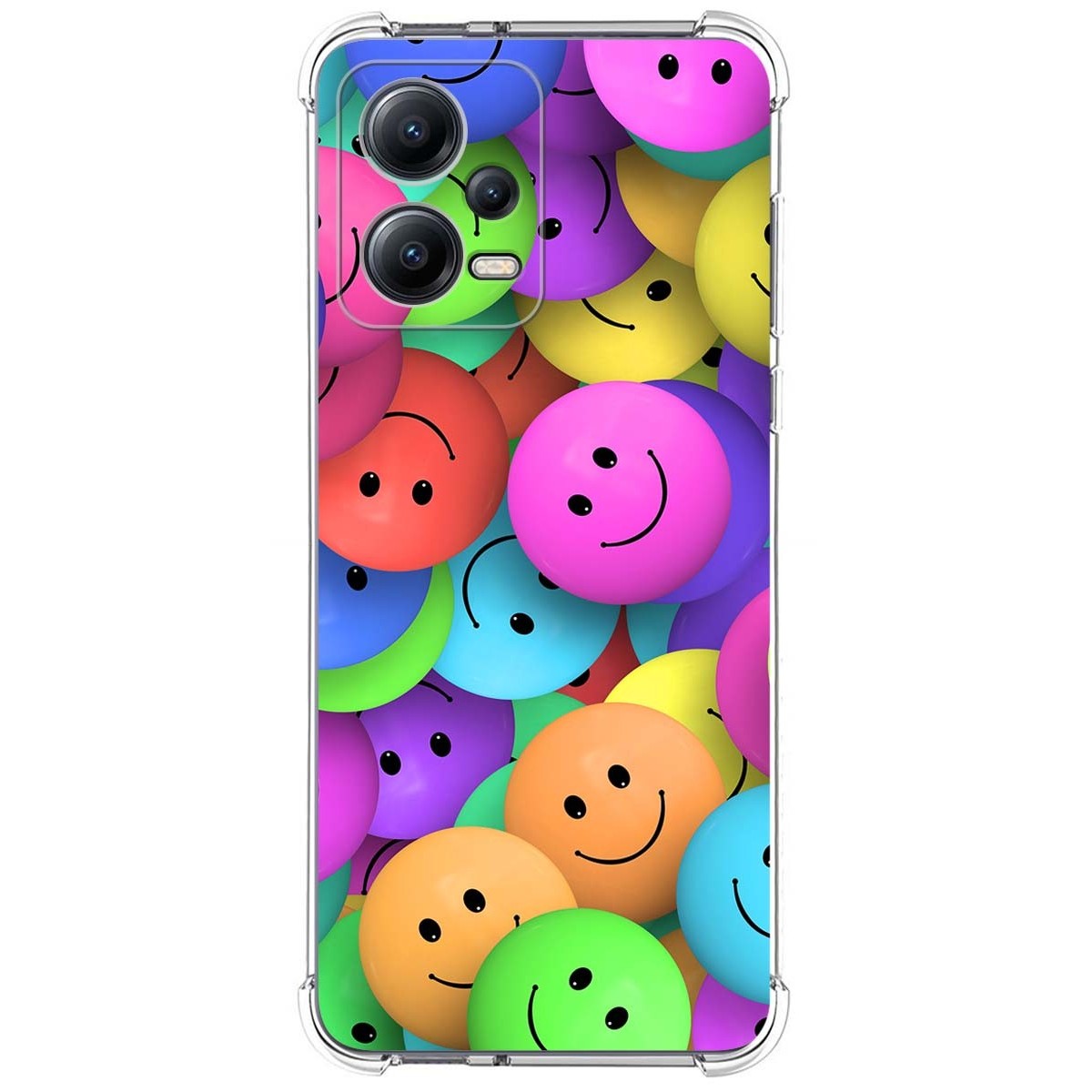 Funda Silicona Antigolpes compatible con Xiaomi Redmi Note 12 5G diseño Smile Dibujos