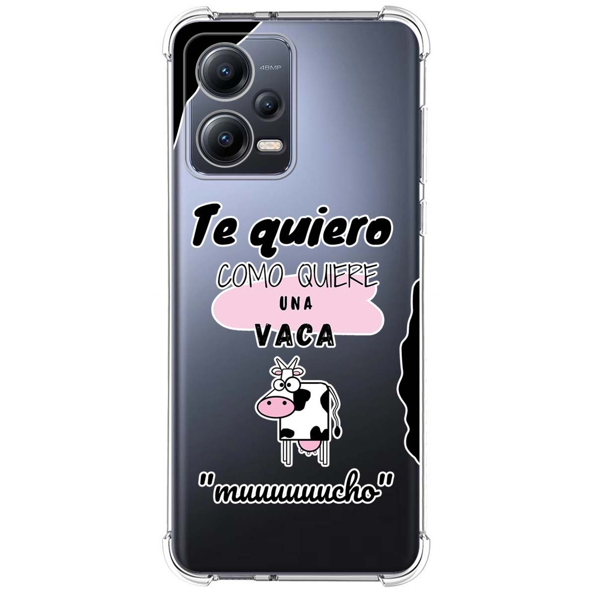 Funda Silicona Antigolpes compatible con Xiaomi Redmi Note 12 5G diseño Vaca Dibujos