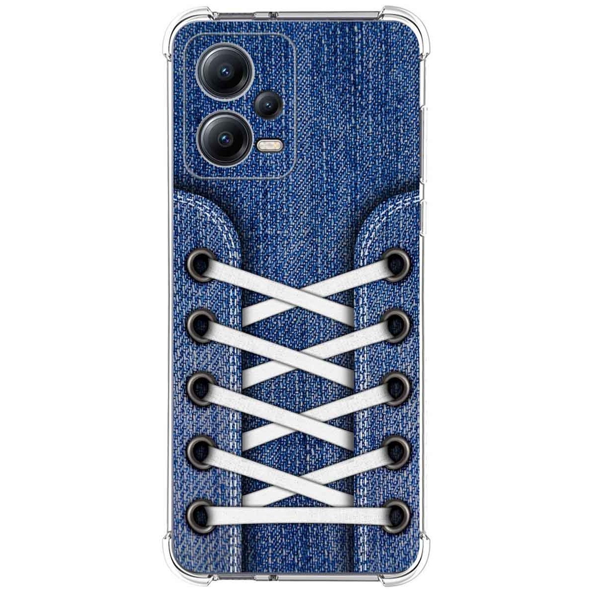 Funda Silicona Antigolpes compatible con Xiaomi Redmi Note 12 5G diseño Zapatillas 01 Dibujos