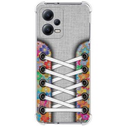 Funda Silicona Antigolpes compatible con Xiaomi Redmi Note 12 5G diseño Zapatillas 04 Dibujos
