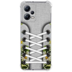 Funda Silicona Antigolpes compatible con Xiaomi Redmi Note 12 5G diseño Zapatillas 08 Dibujos