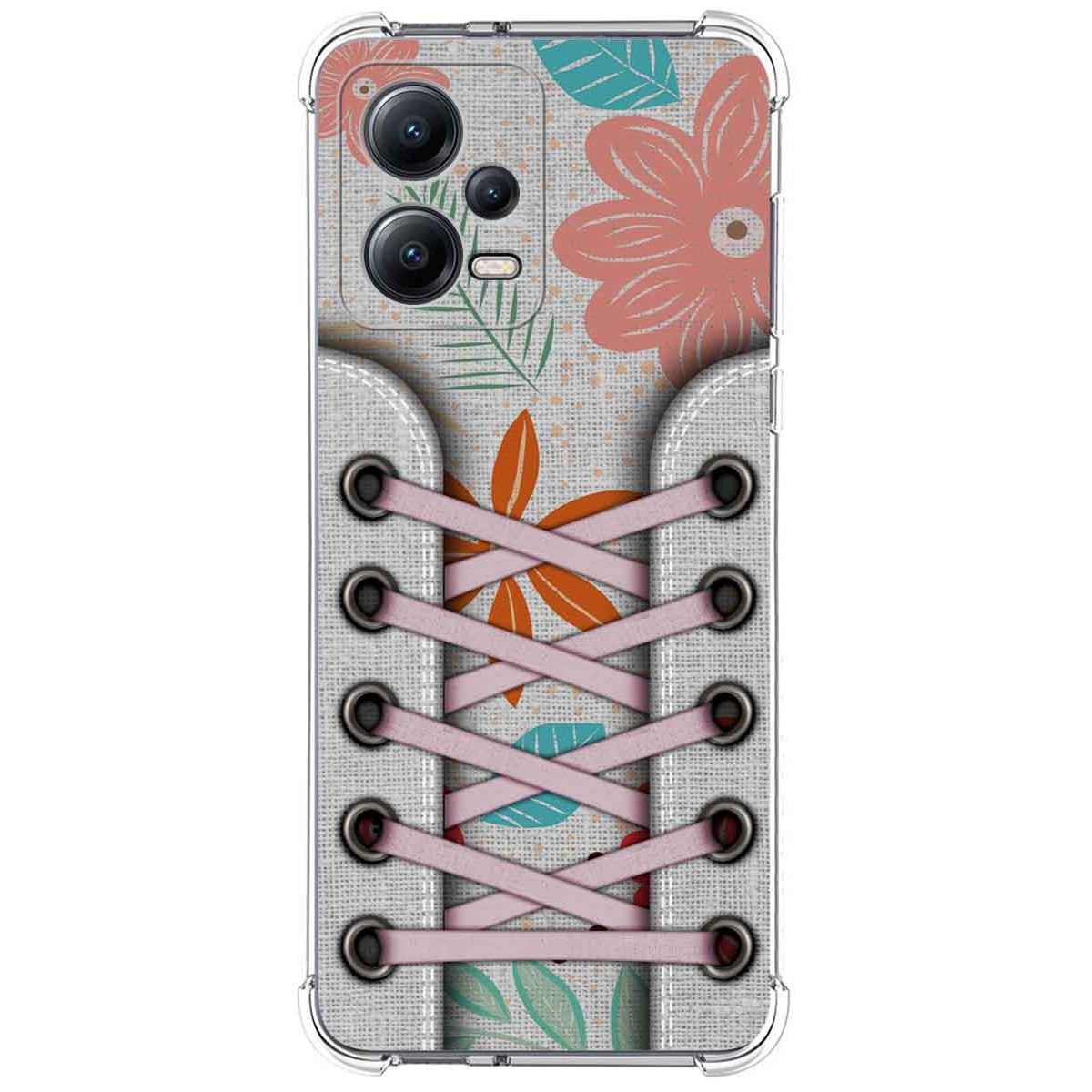 Funda Silicona Antigolpes compatible con Xiaomi Redmi Note 12 5G diseño Zapatillas 09 Dibujos
