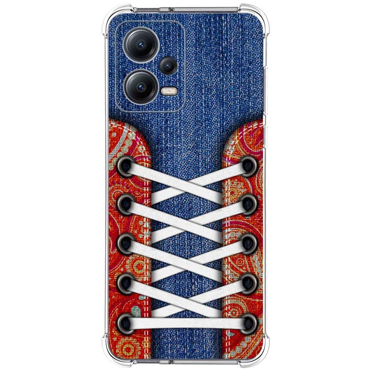 Funda Silicona Antigolpes compatible con Xiaomi Redmi Note 12 5G diseño Zapatillas 11 Dibujos