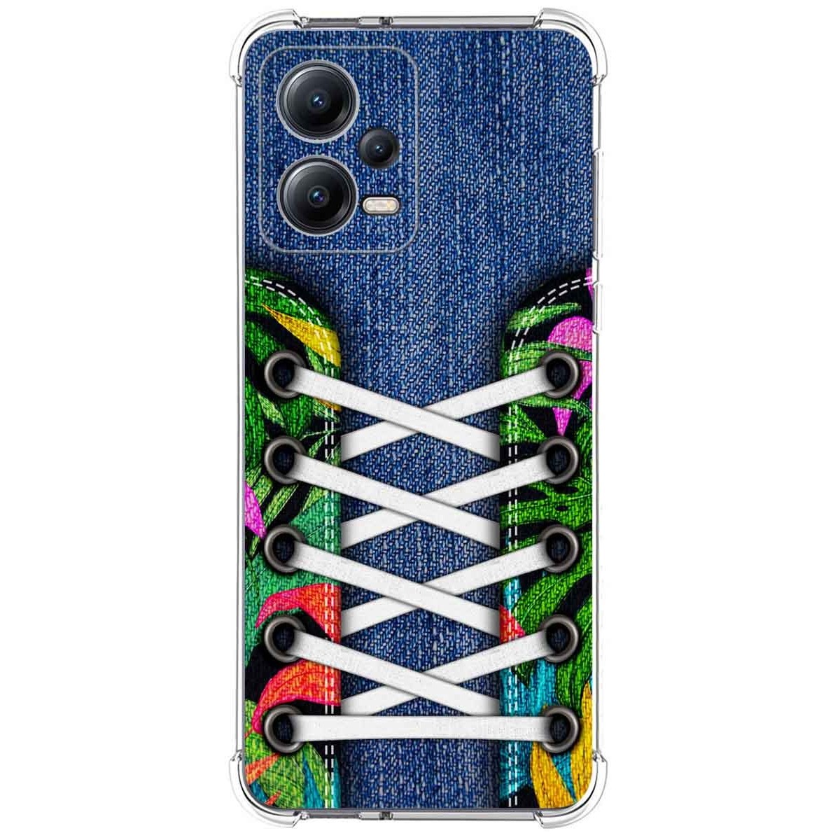 Funda Silicona Antigolpes compatible con Xiaomi Redmi Note 12 5G diseño Zapatillas 13 Dibujos