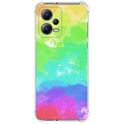 Funda Silicona Antigolpes compatible con Xiaomi Redmi Note 12 5G diseño Acuarela 03 Dibujos