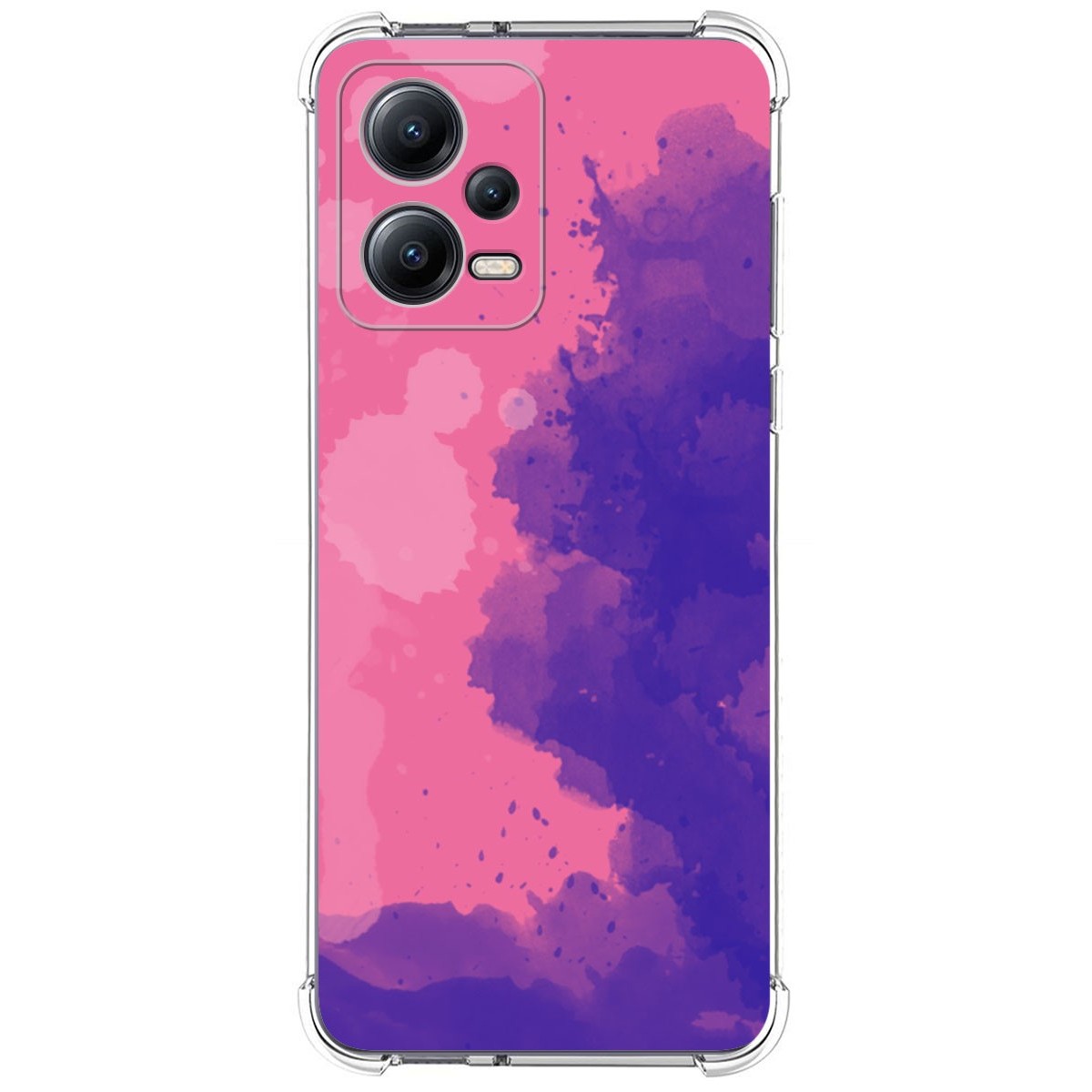 Funda Silicona Antigolpes compatible con Xiaomi Redmi Note 12 5G diseño Acuarela 07 Dibujos