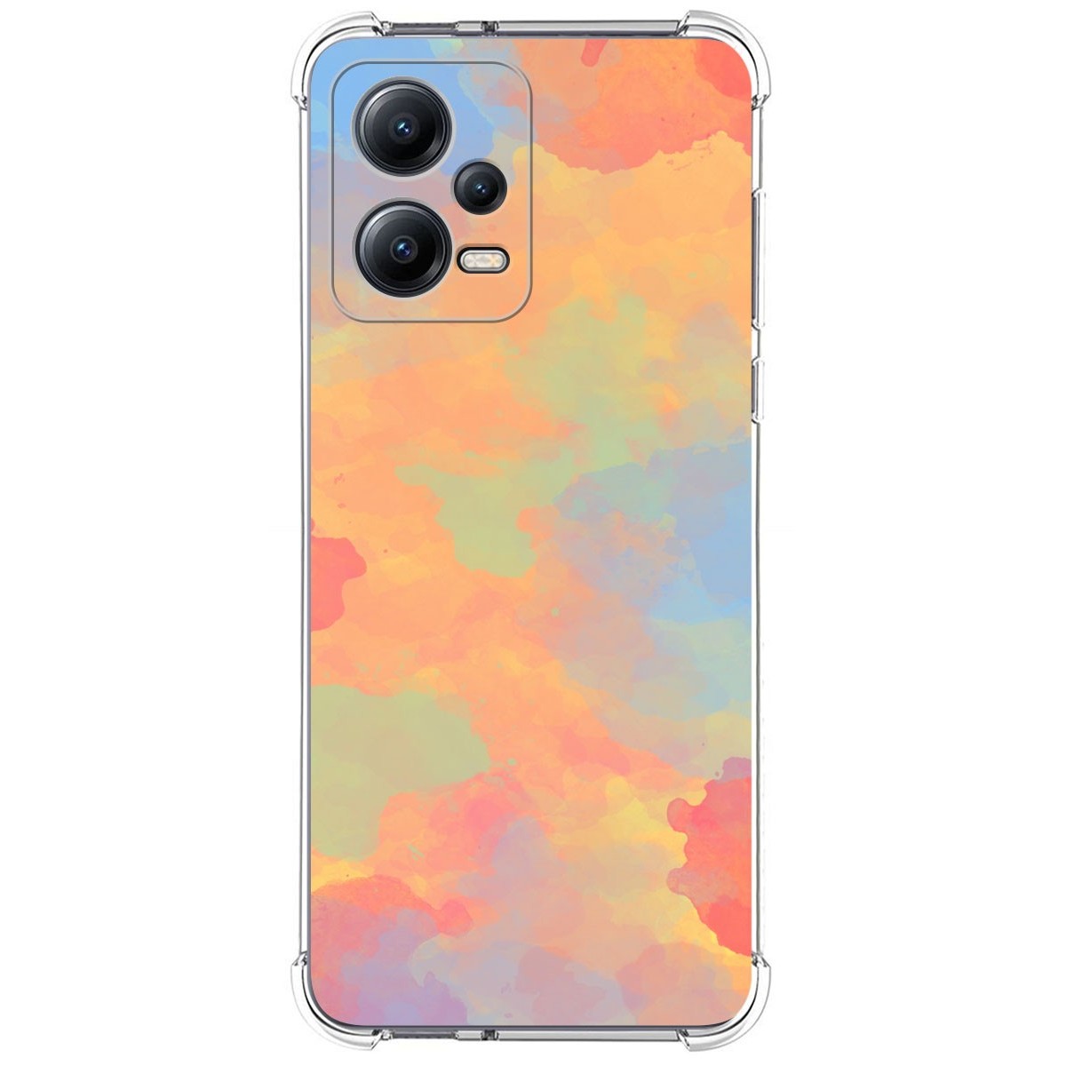 Funda Silicona Antigolpes compatible con Xiaomi Redmi Note 12 5G diseño Acuarela 08 Dibujos