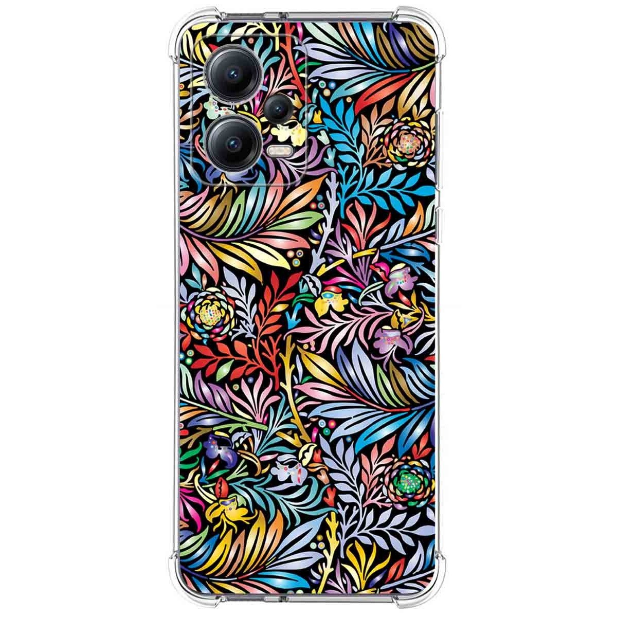 Funda Silicona Antigolpes compatible con Xiaomi Redmi Note 12 5G diseño Flores 04 Dibujos