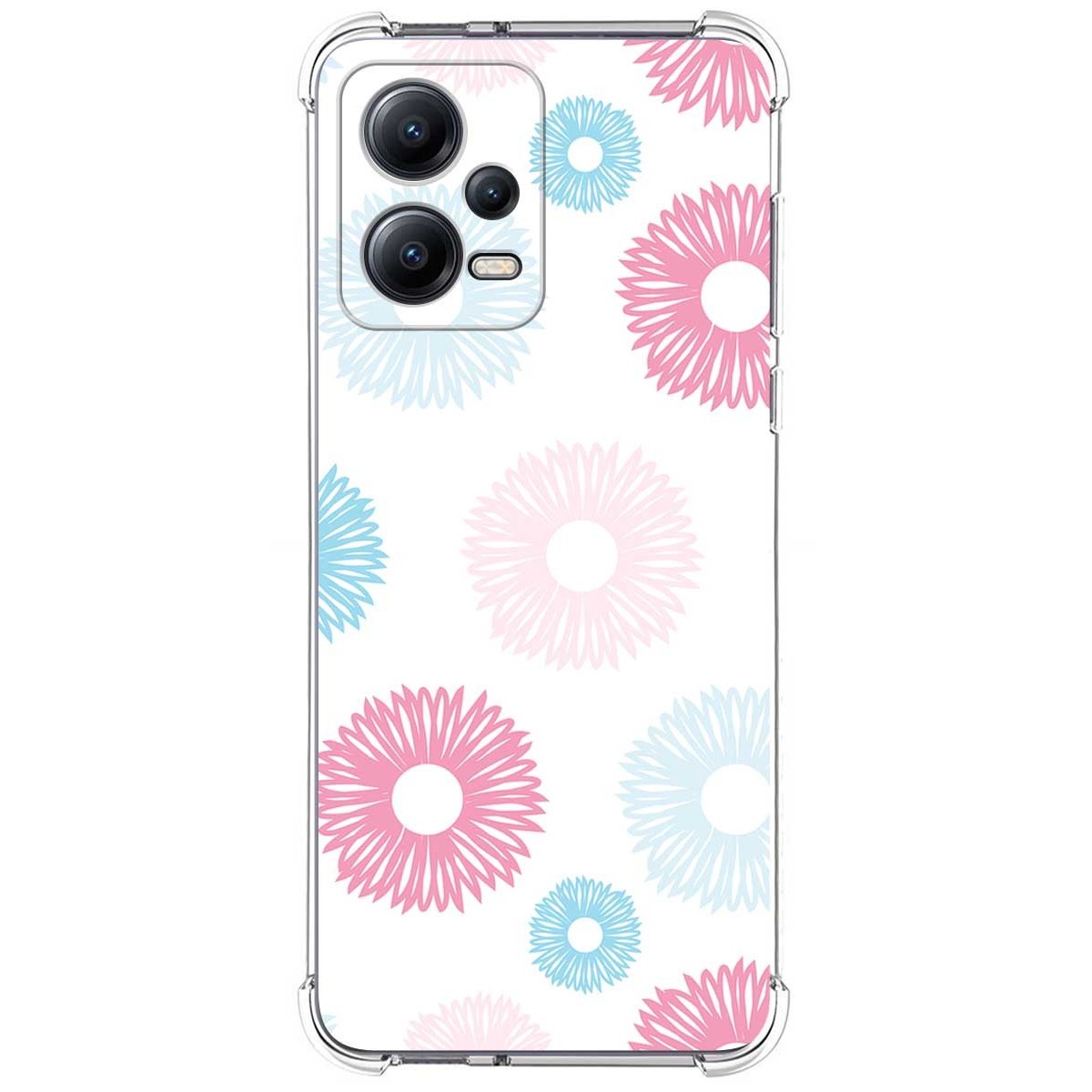 Funda Silicona Antigolpes compatible con Xiaomi Redmi Note 12 5G diseño Flores 06 Dibujos