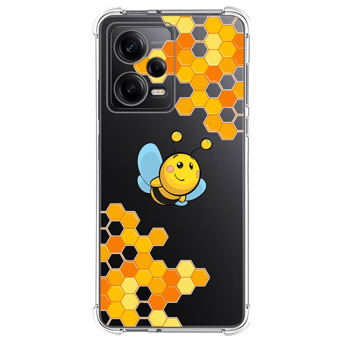 Funda Silicona Antigolpes compatible con Xiaomi Redmi Note 12 Pro 5G diseño Abeja Dibujos