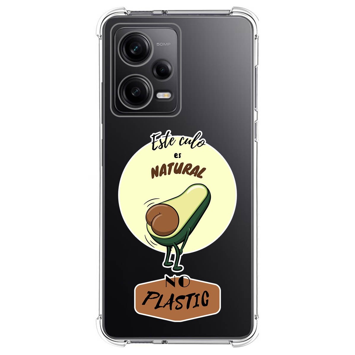 Funda Silicona Antigolpes compatible con Xiaomi Redmi Note 12 Pro 5G diseño Culo Natural Dibujos