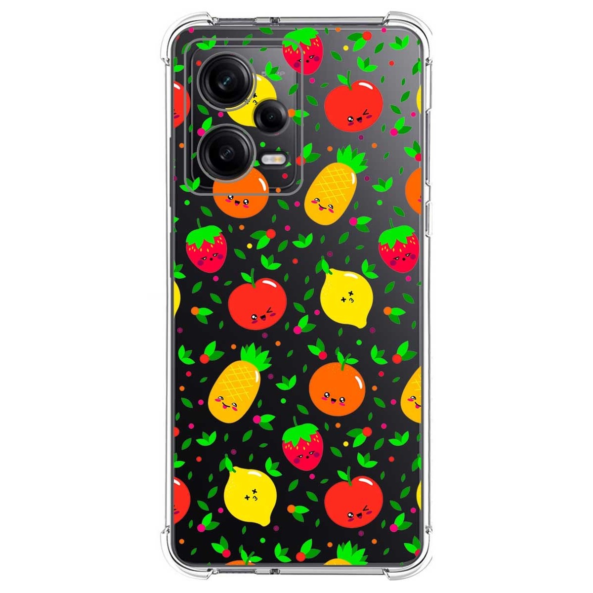 Funda Silicona Antigolpes compatible con Xiaomi Redmi Note 12 Pro 5G diseño Frutas 01 Dibujos