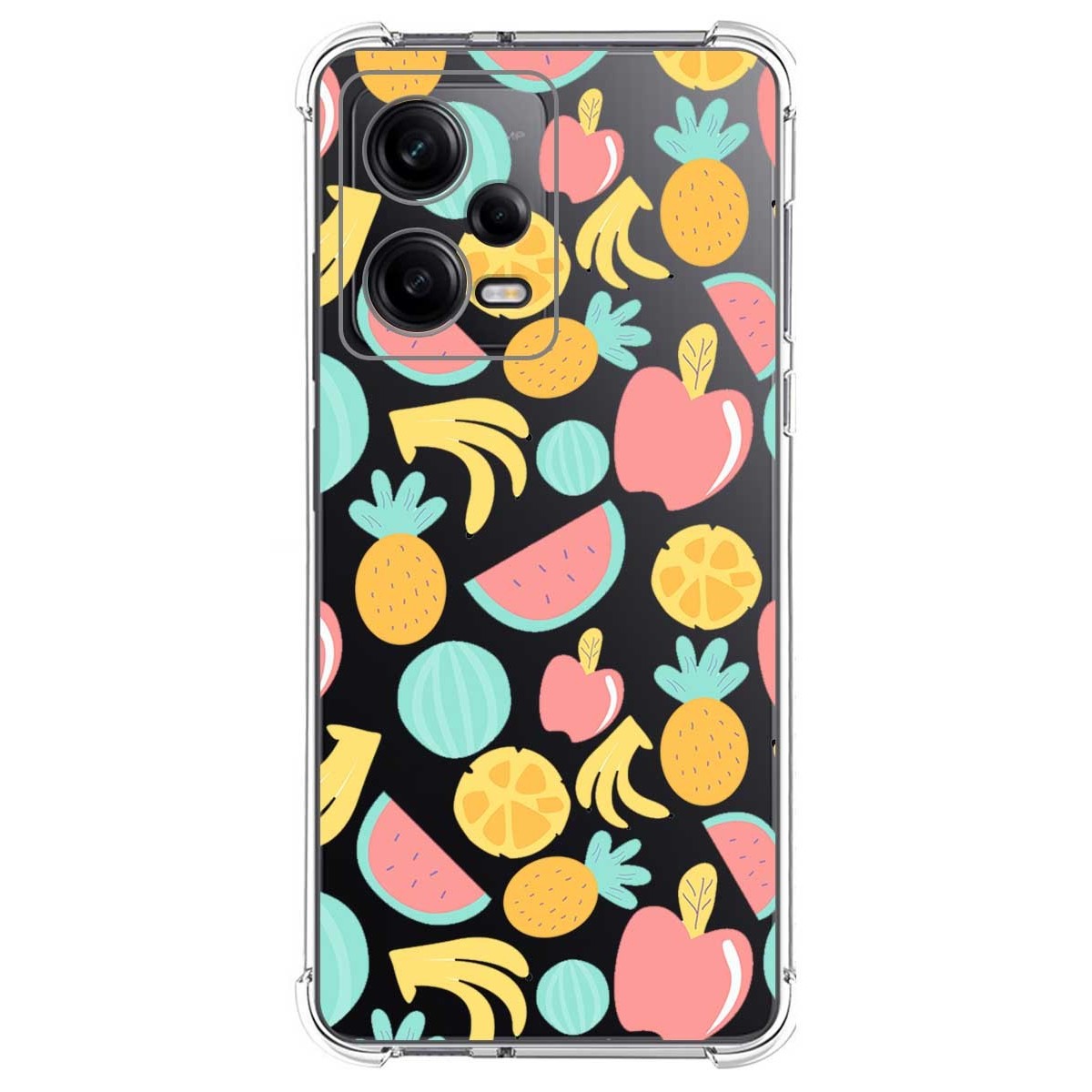Funda Silicona Antigolpes compatible con Xiaomi Redmi Note 12 Pro 5G diseño Frutas 02 Dibujos