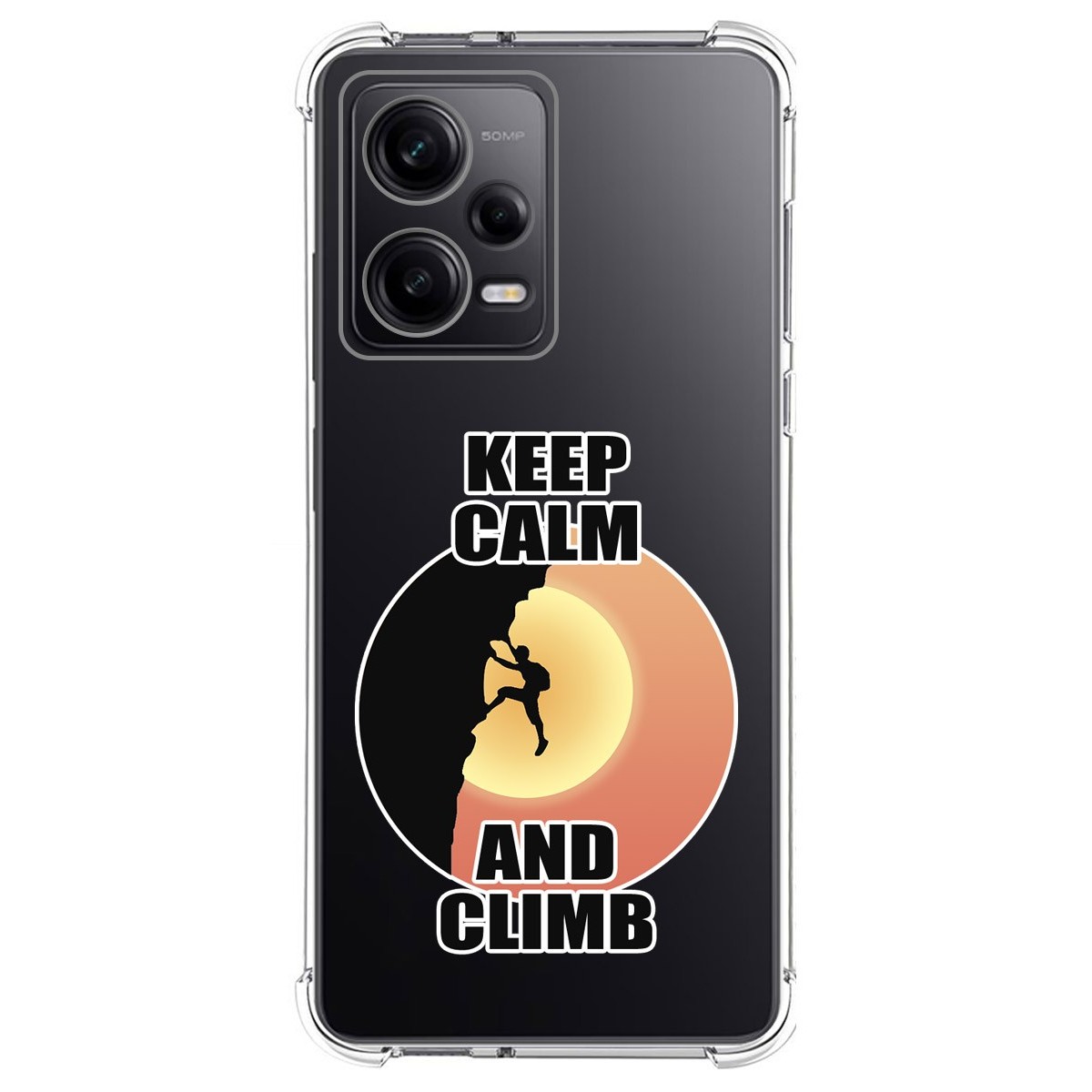 Funda Silicona Antigolpes compatible con Xiaomi Redmi Note 12 Pro 5G diseño Hombre Escalada Dibujos