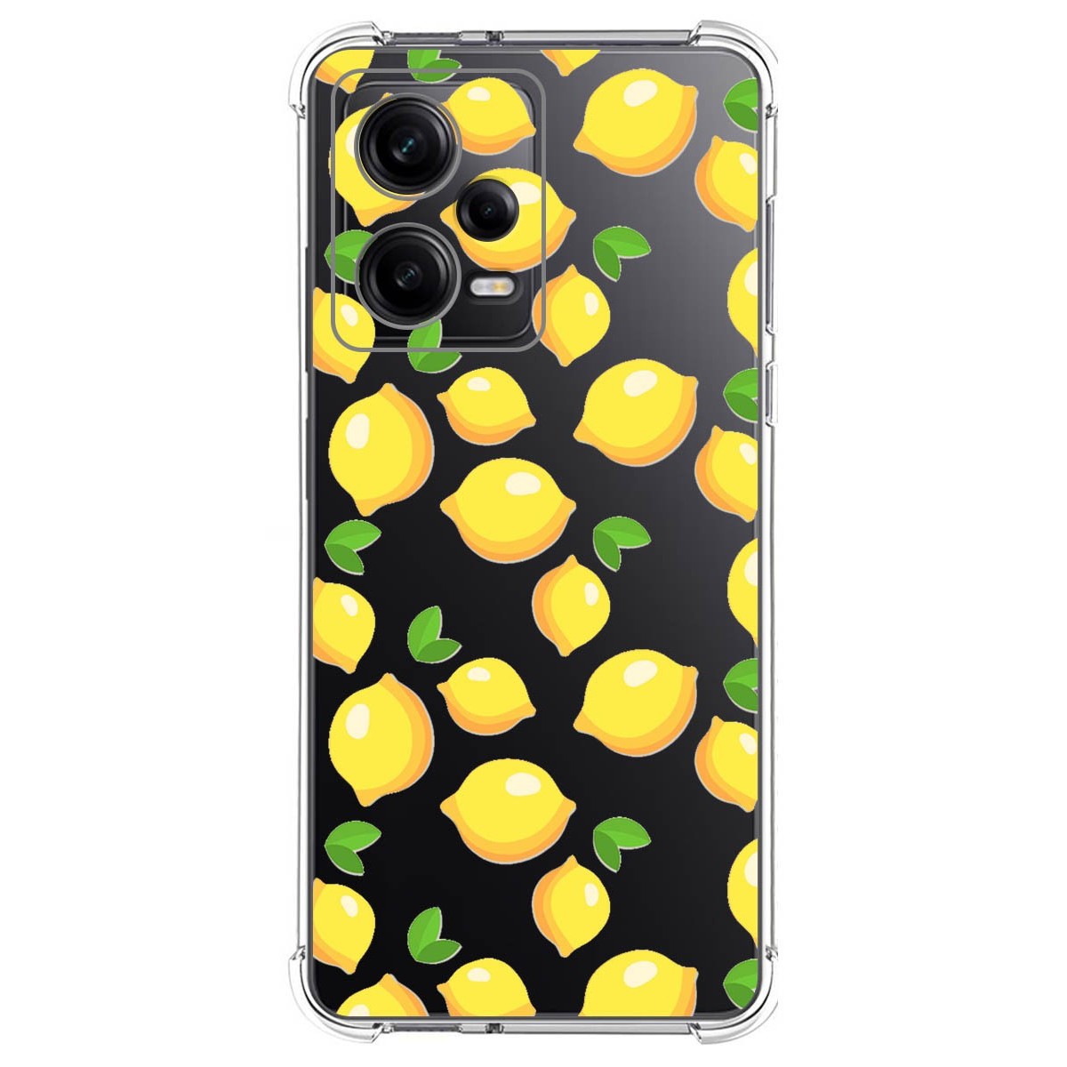 Funda Silicona Antigolpes compatible con Xiaomi Redmi Note 12 Pro 5G diseño Limones Dibujos