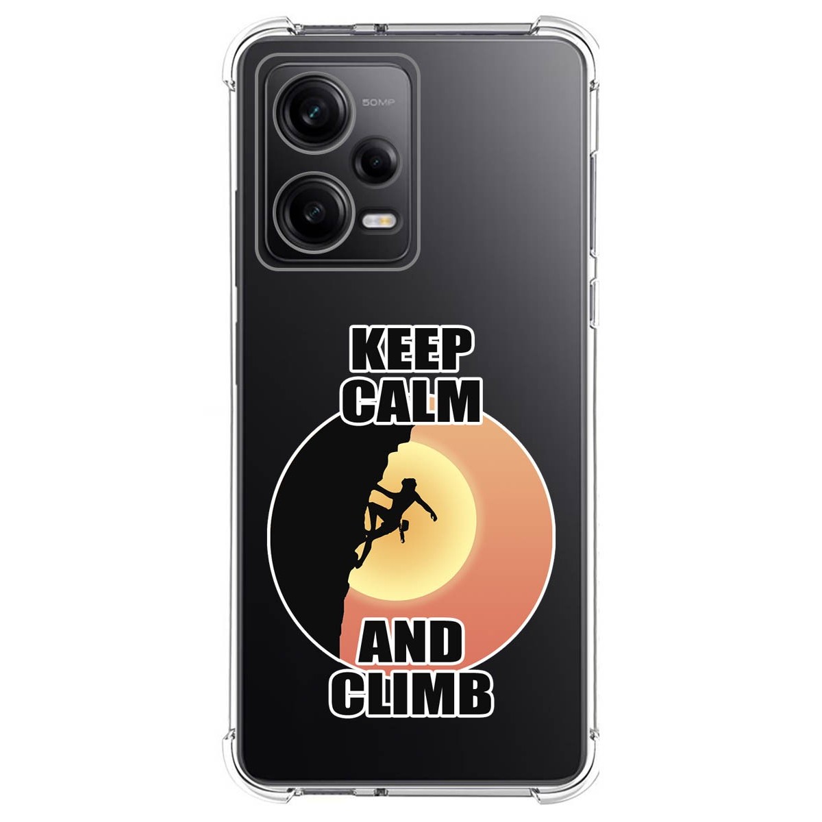 Funda Silicona Antigolpes compatible con Xiaomi Redmi Note 12 Pro 5G diseño Mujer Escalada Dibujos