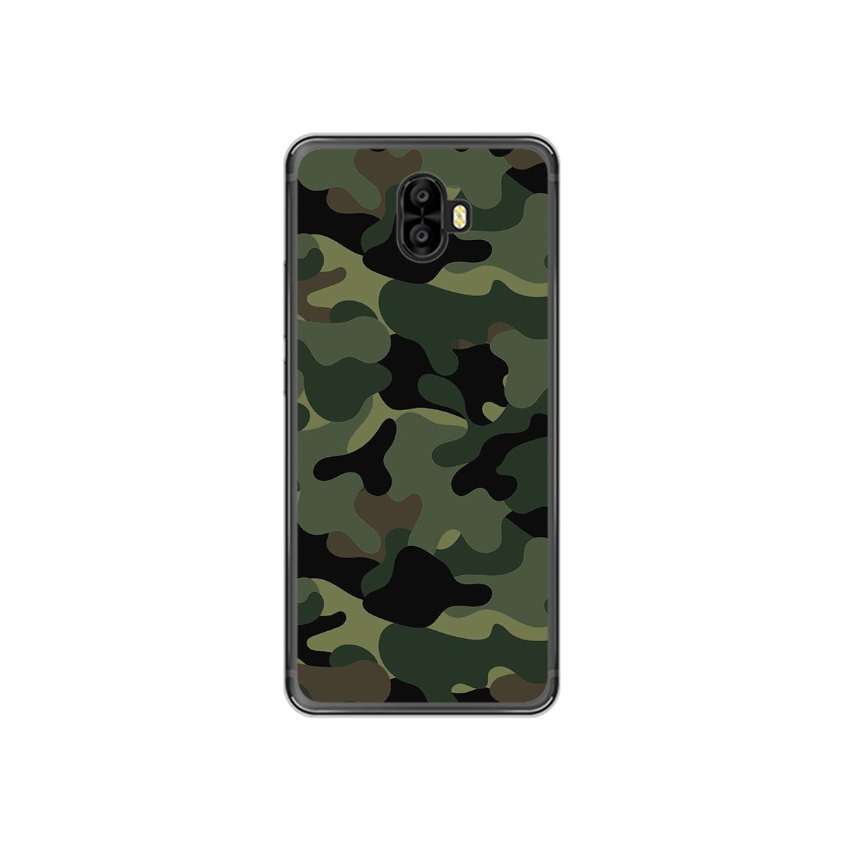 Funda Gel Tpu para Oukitel K8000 Diseño Camuflaje Dibujos