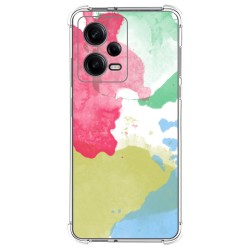 Funda Silicona Antigolpes compatible con Xiaomi Redmi Note 12 Pro 5G diseño Acuarela 02 Dibujos